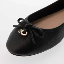 Dune London Harpington Charm Ballerina Flats in Black