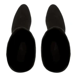 Dune London High Block Heel Pointed Toe Boots in Black