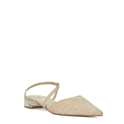 Dune London Jewel Embellished Open Courts in Neutral