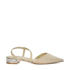 Dune London Jewel Embellished Open Courts in Neutral