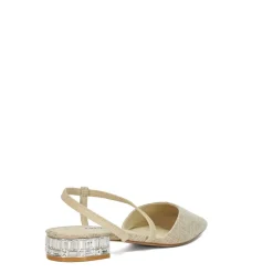 Dune London Jewel Embellished Open Courts in Neutral