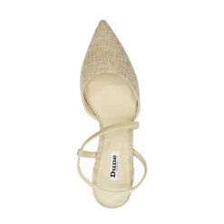 Dune London Jewel Embellished Open Courts in Neutral