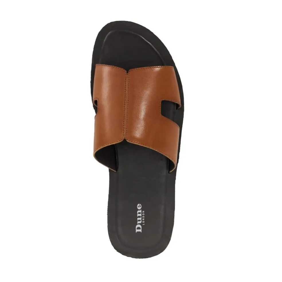 Dune London Leather Sandals in Brown