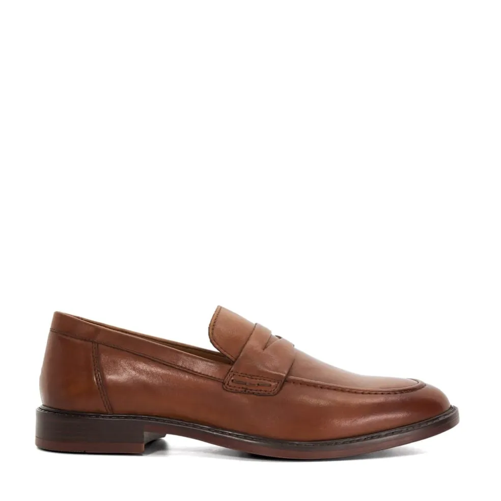 Dune London Mens Loafers in Brown