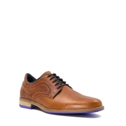 Dune London Piped Gibson Shoes in Brown