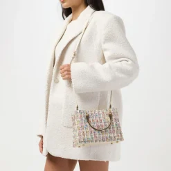 Dune London Plaid Tote with Detachable Strap in Multi