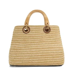 Dune London Ribbed Grab Bag with Detachable Strap in Neutral