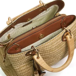 Dune London Ribbed Grab Bag with Detachable Strap in Neutral