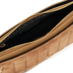 Dune London Starletta Phone Zip Handheld Micro Bag in Taupe