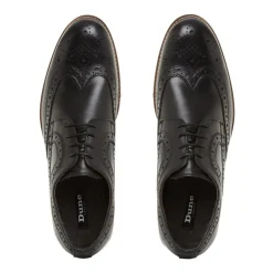 Dune London Steve Brogue Oxfords in Black