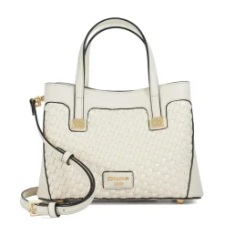 Dune London Textured Top Handle Handbag with Detachable Strap in Neutral