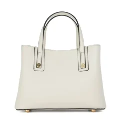 Dune London Textured Top Handle Handbag with Detachable Strap in Neutral