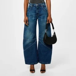 EB Denim Moto Relaxed Fit Jean in Blue