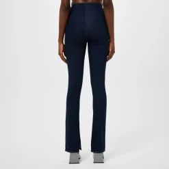 EB Denim Split Hem Jeggings in Blue