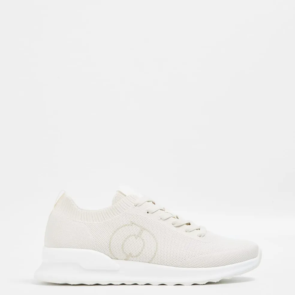 Ecoalf Conde Low Top Flat Heel Sneakers in Cream