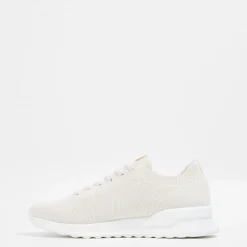 Ecoalf Conde Low Top Flat Heel Sneakers in Cream