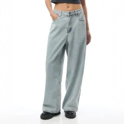 Ed Hardy Eagle Skull Wide Leg Jean in Blue