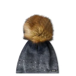 Eisbar Lux Crystal Beanie in Blue