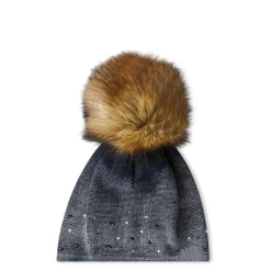 Eisbar Lux Crystal Beanie in Blue