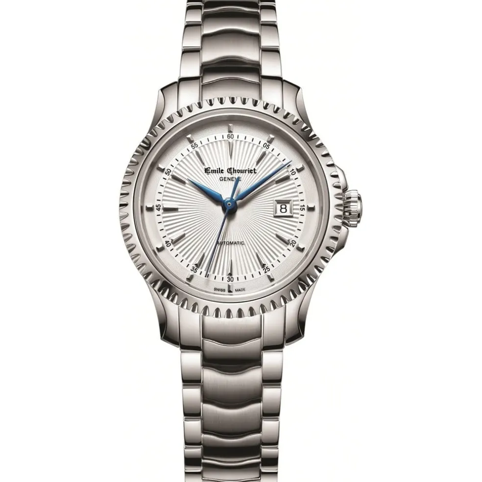 Emile Chouriet Stainless Steel Luxury Analogue Watch in White