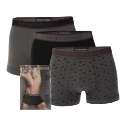 Emporio Armani 3 Pack of Core Logo Trunks in Various