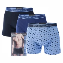 Emporio Armani 3 Pack of Core Logo Boxers in Various