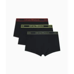 Emporio Armani 3 Pack of Logo Boxers in Black