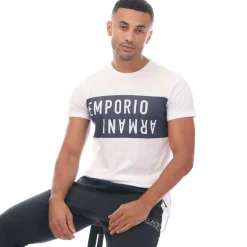 Emporio Armani Crewneck T-Shirt in White Navy
