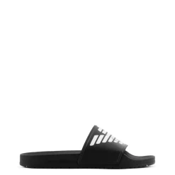 Emporio Armani EA7 Eagle Slides in Black