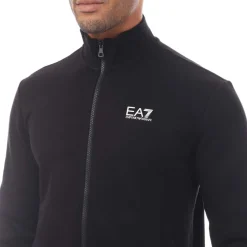 Emporio Armani EA7 Full-Zip Tracksuit in Black