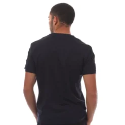 Emporio Armani EA7 Logo Series Cotton-Jersey T-Shirt in Navy