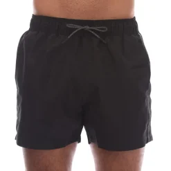 Emporio Armani EA7 Logo Tape Swim Shorts in Black