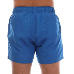 Emporio Armani EA7 Logo Tape Swim Shorts in Blue