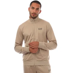 Emporio Armani EA7 Logo Tracksuit in Beige