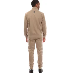 Emporio Armani EA7 Logo Tracksuit in Beige
