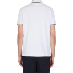 Emporio Armani EA7 Regular Tipped Polo Shirt in White