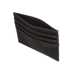 Emporio Armani EA7 Saffiano Leather Card Holder in Black