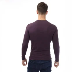 Emporio Armani Loungewear Fitted Mock Neck Top in Navy