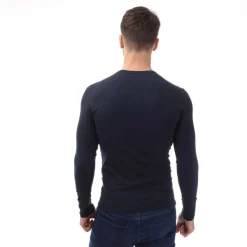 Emporio Armani Slim-Fit Long Sleeve T-Shirt in Navy