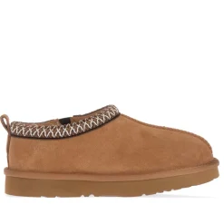 EverAu Wigeon Leather Slippers in Chestnut