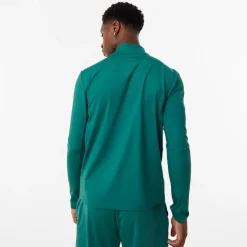 Everlast Mens Half Zip Funnel Neck Top in Green