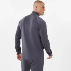 Everlast Mens Quarter Zip Track Jacket in Grey