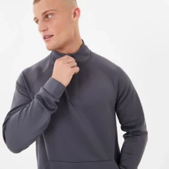 Everlast Mens Quarter Zip Track Jacket in Grey