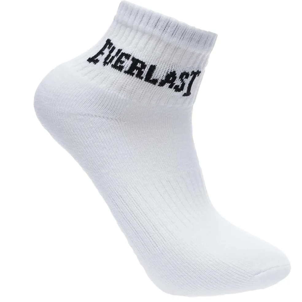 Everlast Quarter Socks 3 Pack Childrens in White