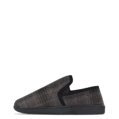 Fabric Check Slipper Sn54 in Grey