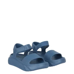 Fabric Pltform Sndl in Blue