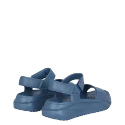 Fabric Pltform Sndl in Blue