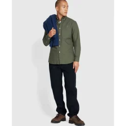 Farah Brewer Slim-Fit Shirt in Green