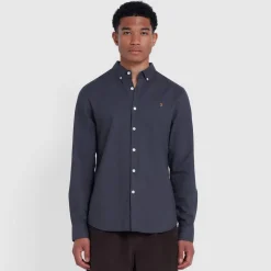 Farah Brewer Slim-Fit Shirt in Charcoal