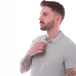 Farah Mens Cove Polo Shirt in Grey Marl